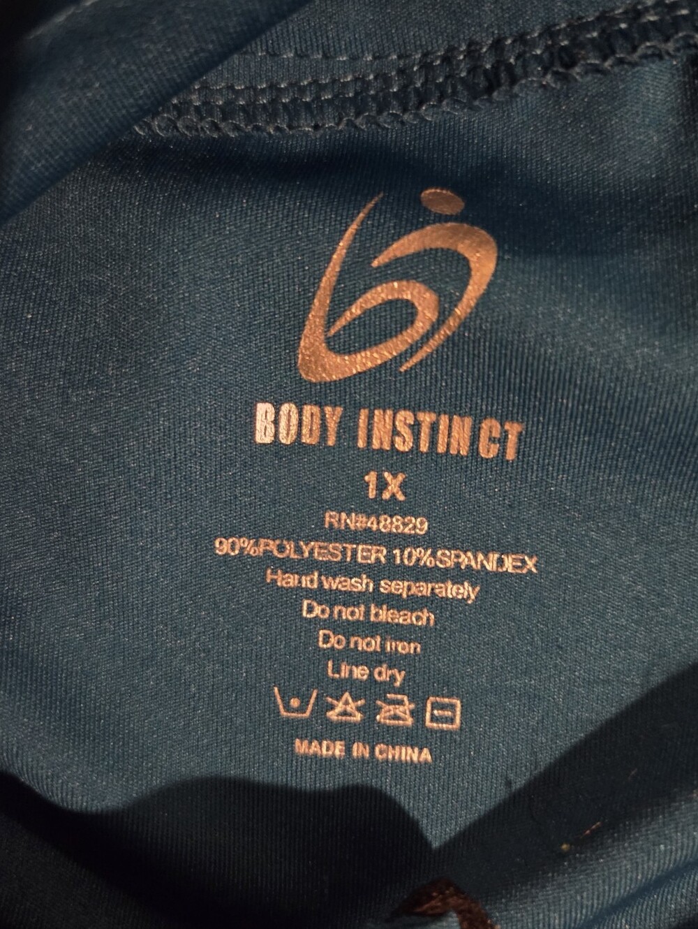 Body Instincts Turquoise & Feather Grey Knit Full Zip Womens Fleece | Size 1XL - Picture 7 of 7